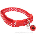 Fashion Cute Dot Print Bell Adjustable Pet Collar